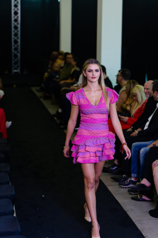 Fuchsia Ruffles Dress